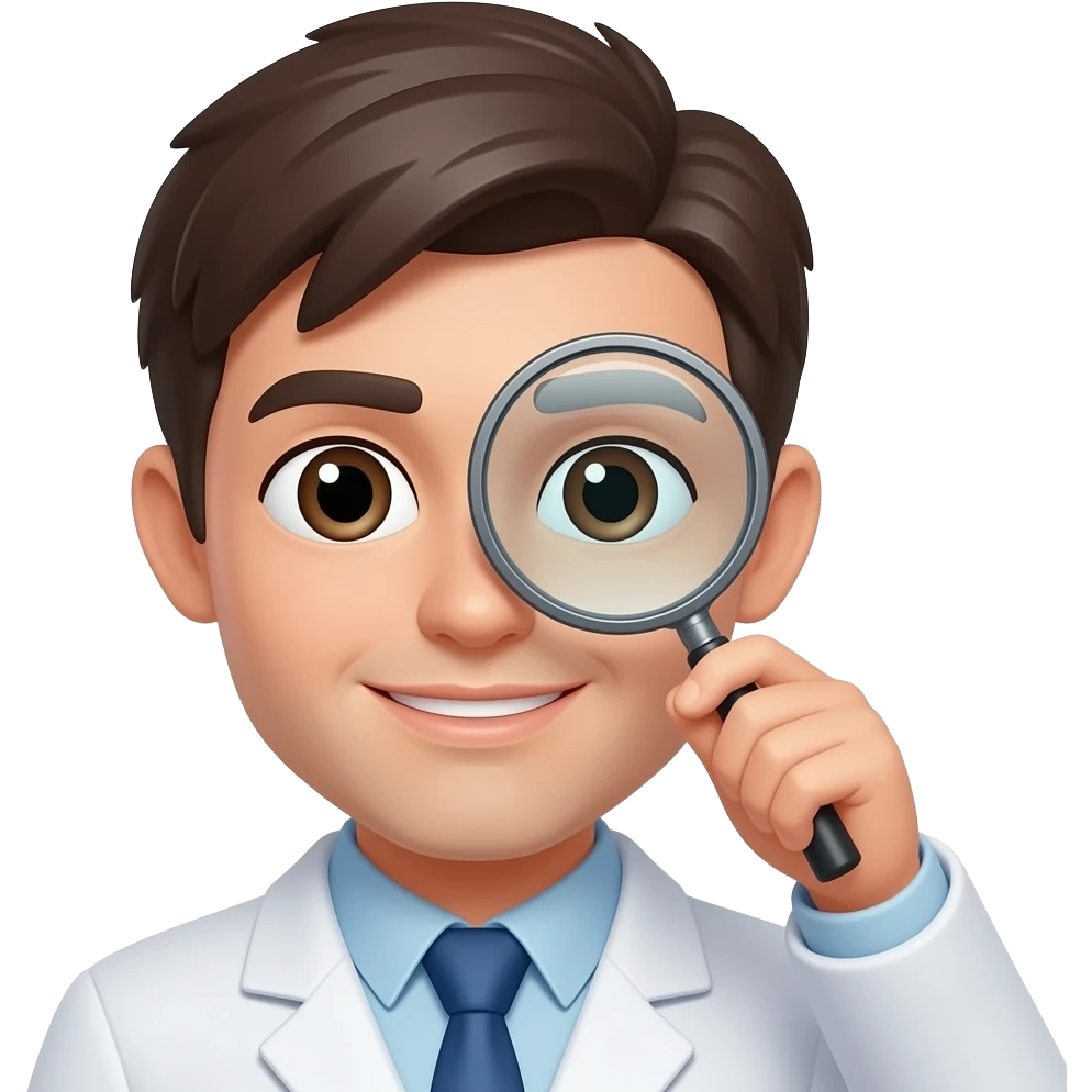 mirar con lupa emoji