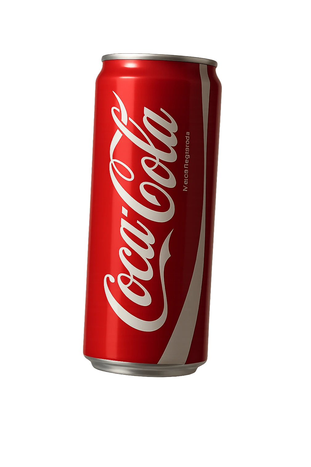 coca cola iperrealistica fluttua in aria emoji