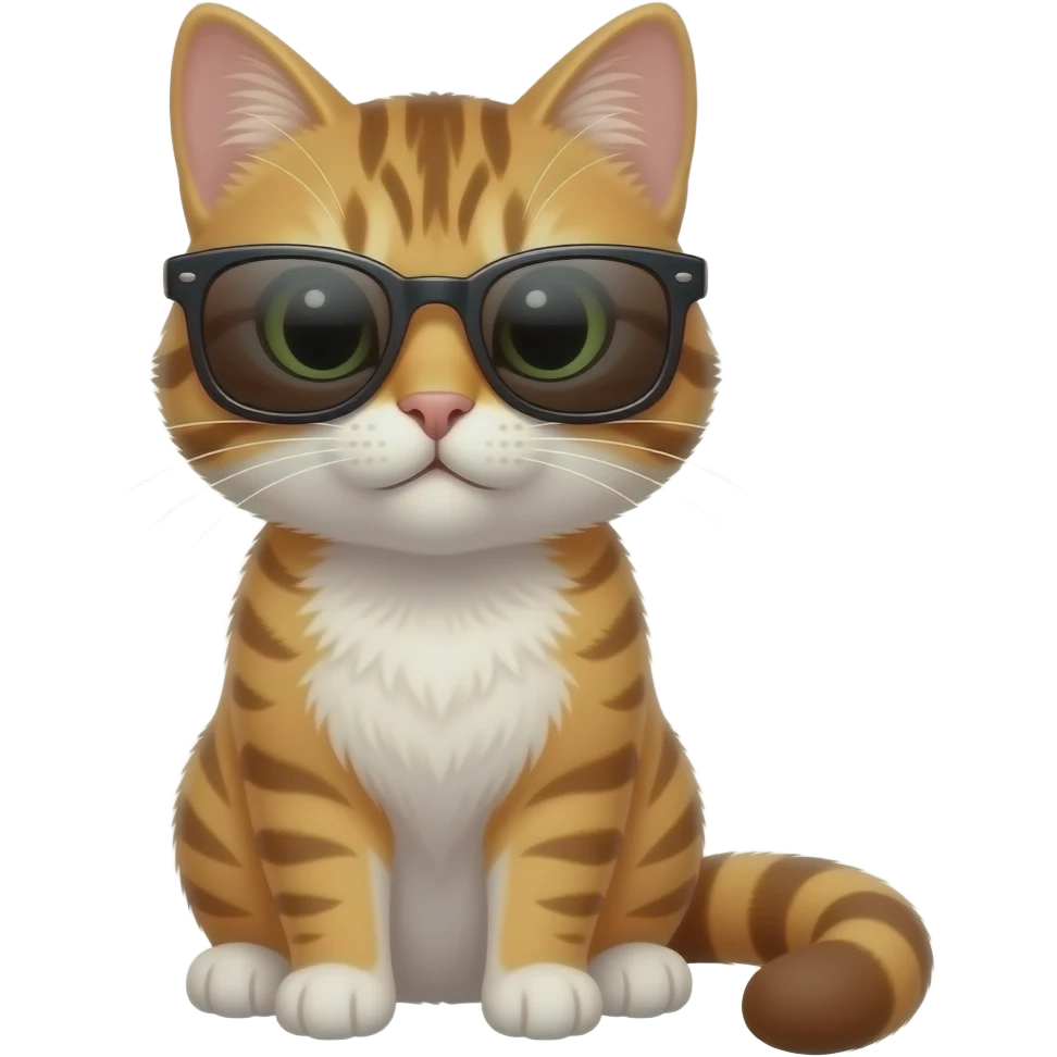 Cat wearing sunglasses emoji