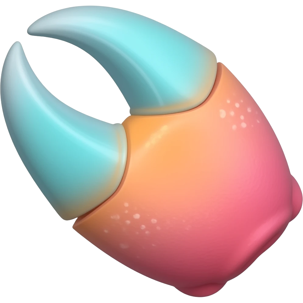 different colored Crab Claw emoji