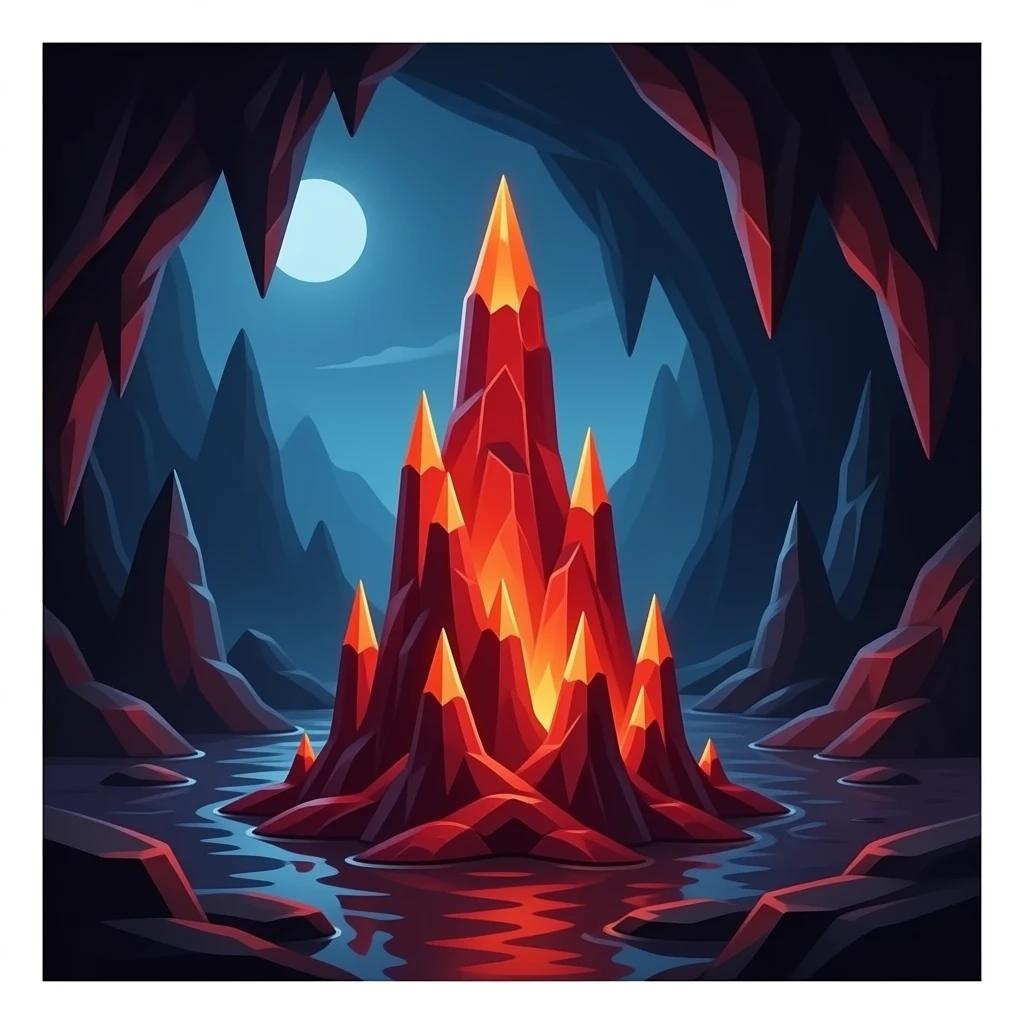 Red stalagmite emoji