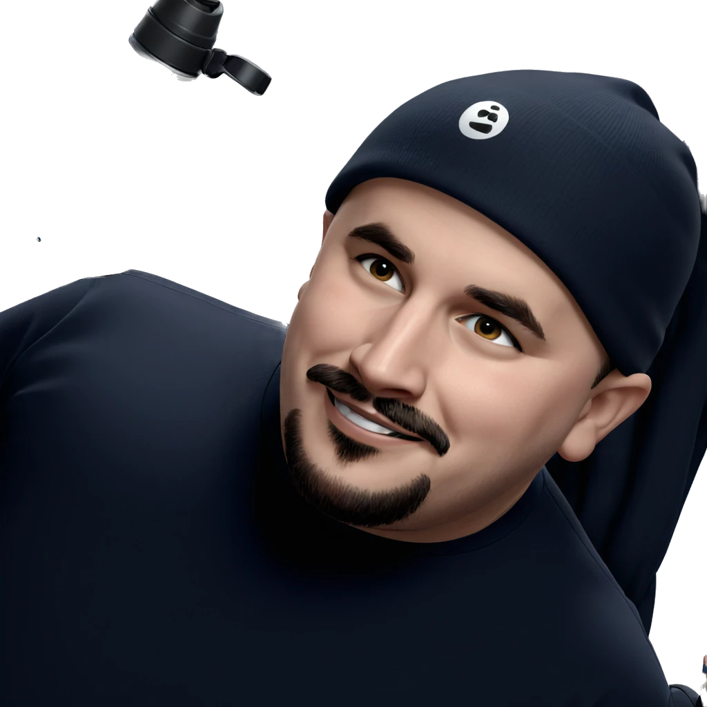 bearded boy with water bottle emoji