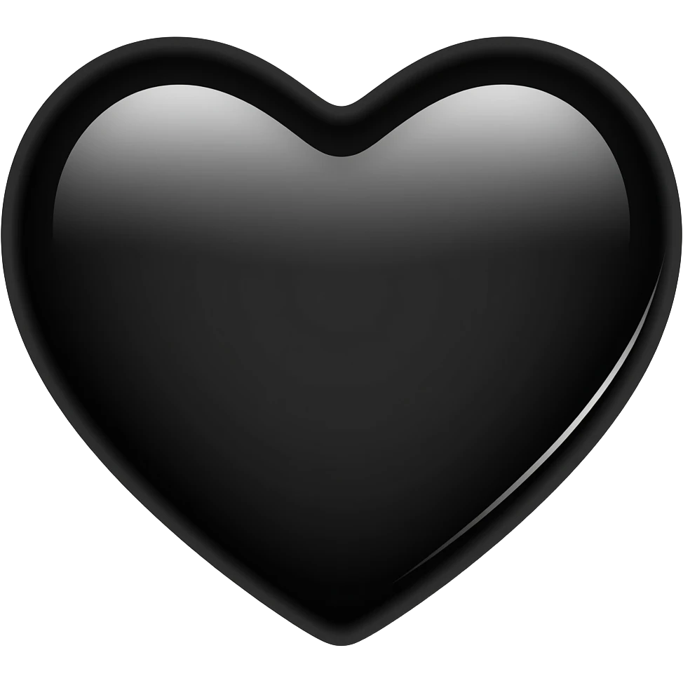 Corazon negro emoji