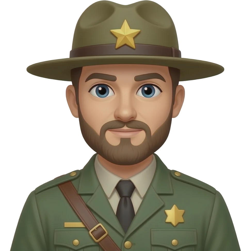 male Forest Ranger emoji