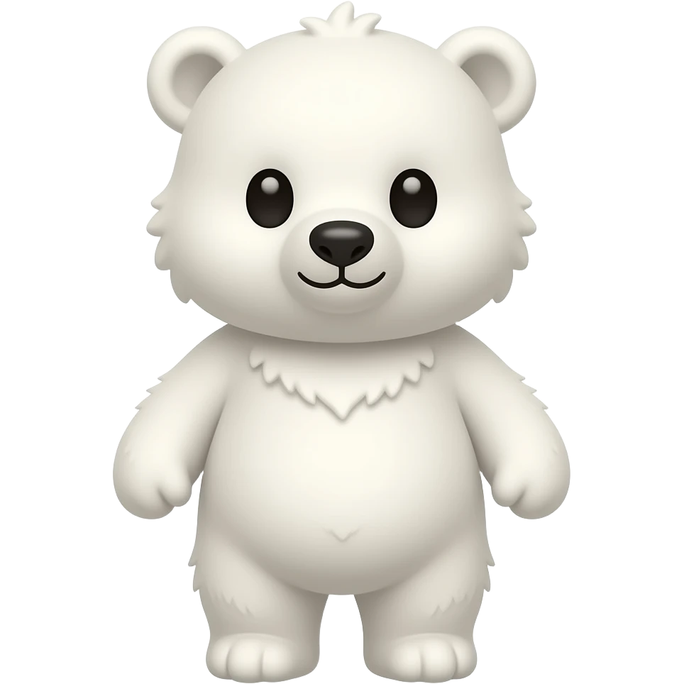 Oso blanco bebe emoji