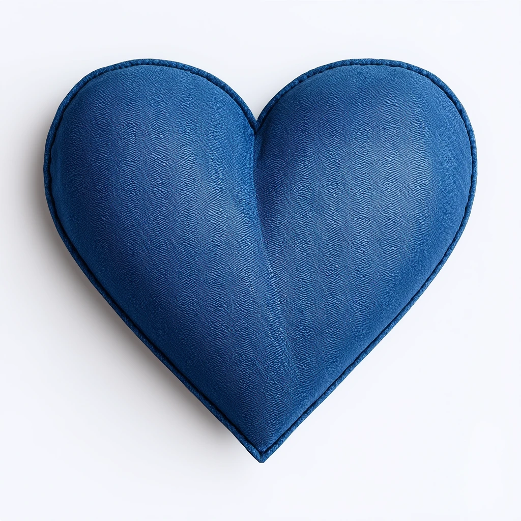 heart with a denim texture emoji