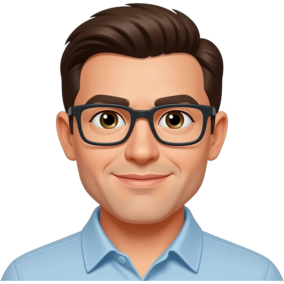 same with rectangle glasses, more white skin emoji