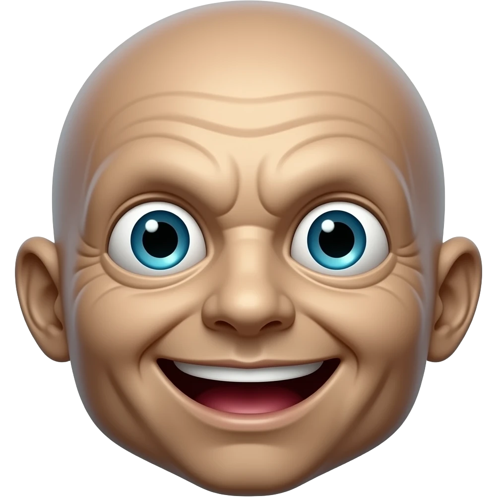 Fucion:🫢😂 pero no cara de humano como la de los emojis emoji