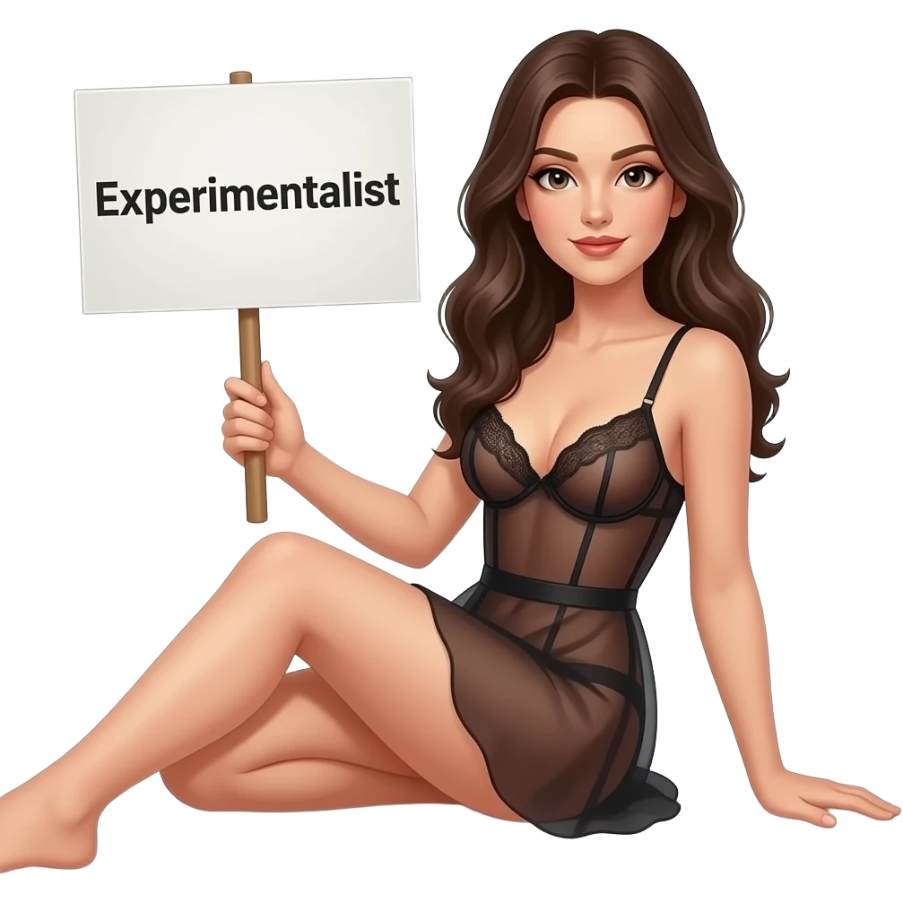 make a naughty sexual and seductive that just says the word "Experimentalist" emoji