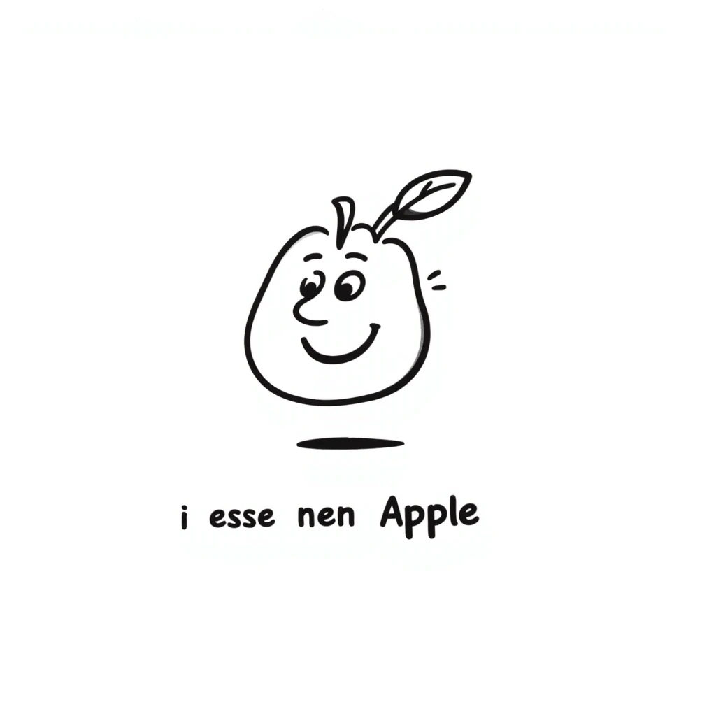 cheerful and instructive emoji illustrating the German rule of placing the verb at the end, with a simple cartoon German sentence and the verb at the end underlined or circled emoji
