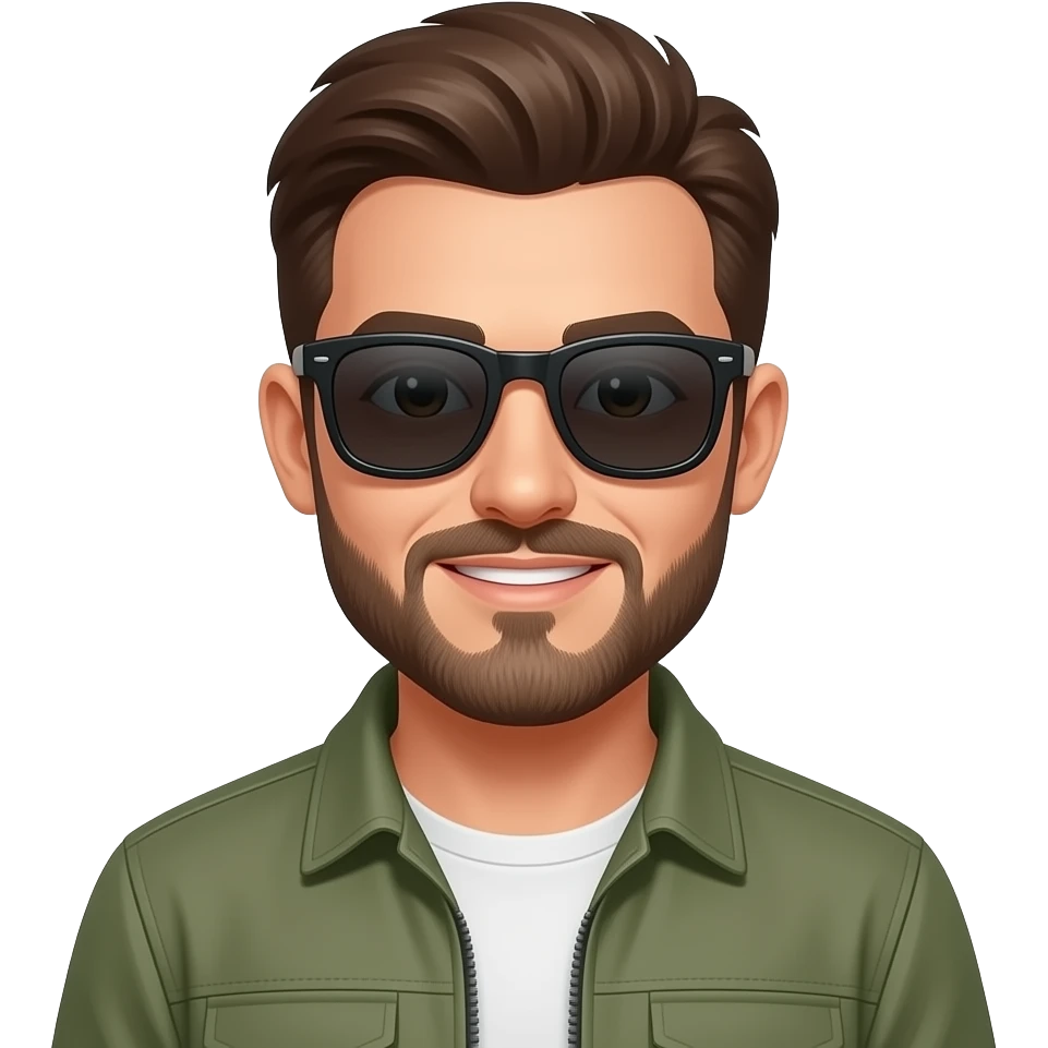 fisher with sunglasses emoji