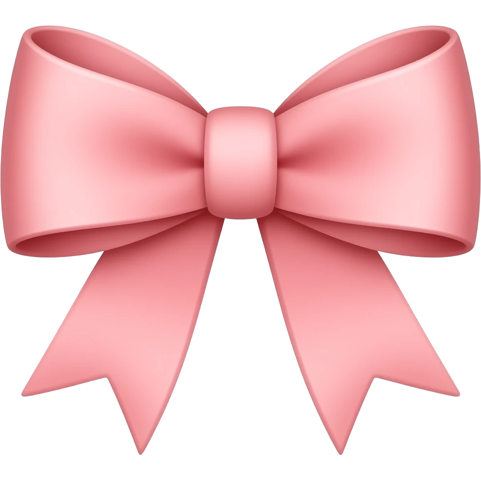 Light pink bow emoji