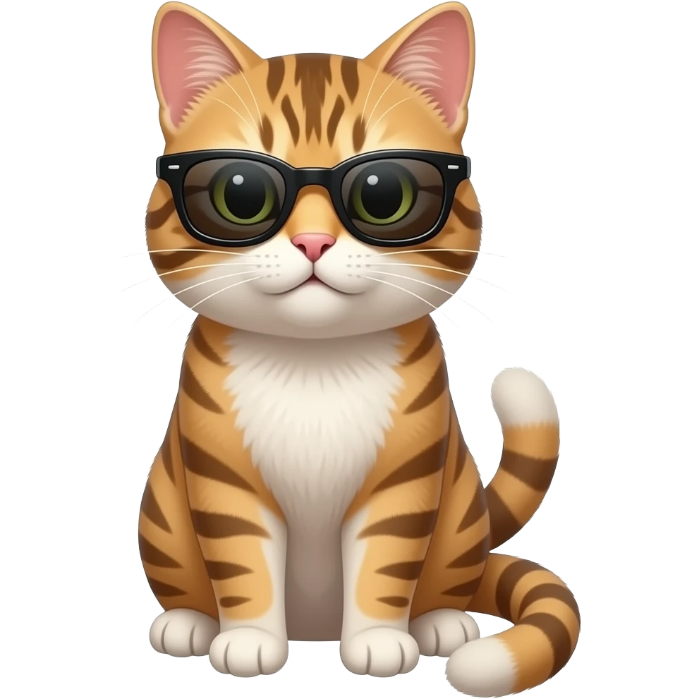 Cat wearing sunglasses emoji