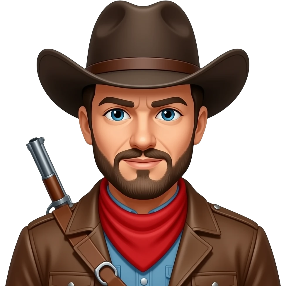 Wanted Cowboy hunter Poster emoji