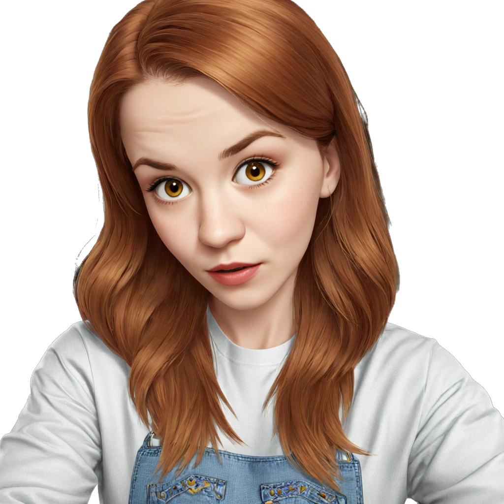 realistic portrait of girl emoji