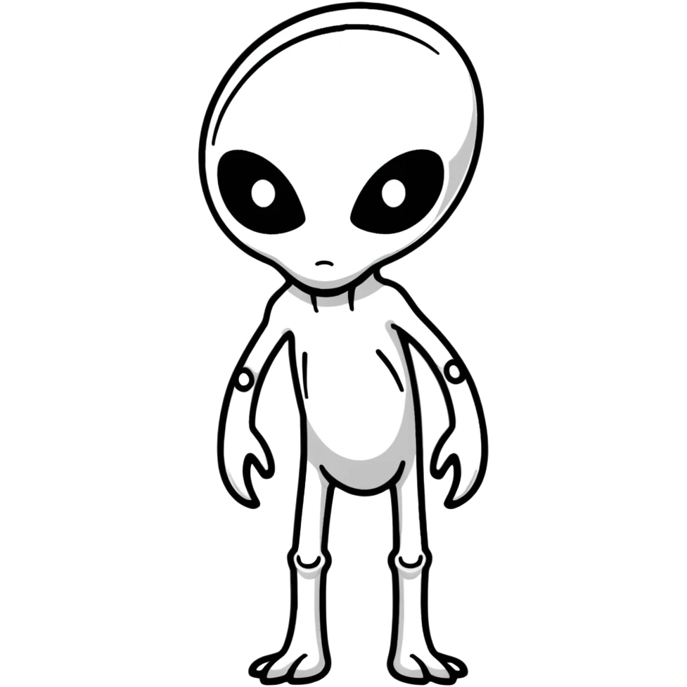 tall alien creature full body emoji