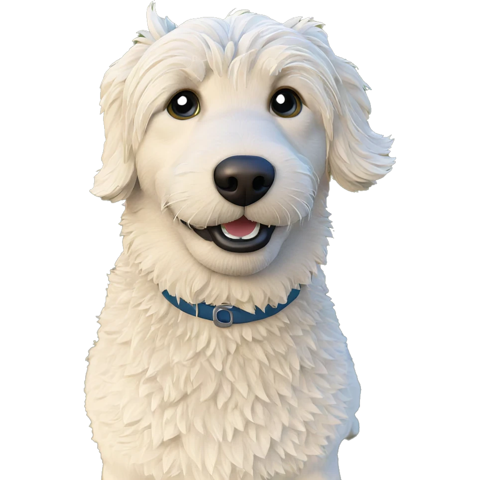 dog in grass outdoors emoji