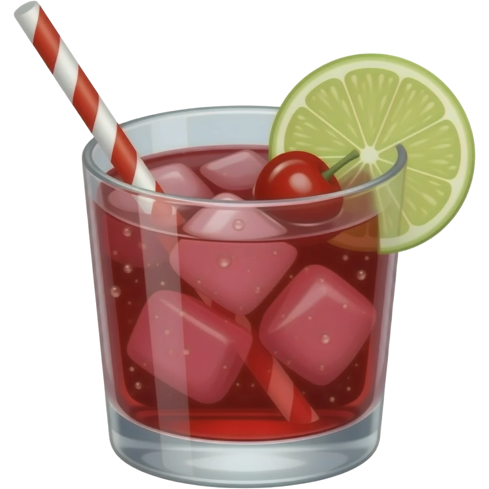 Vodka cranberry emoji