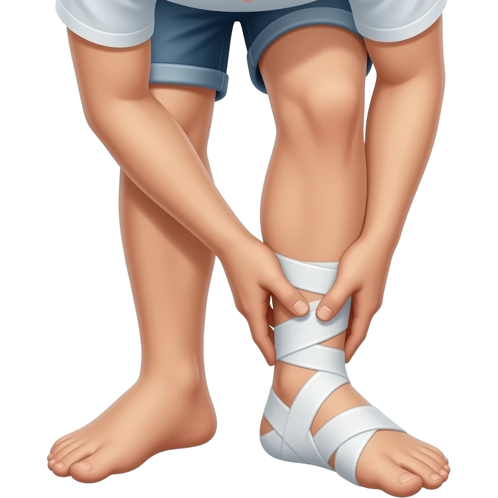 I've sprained my ankle. emoji