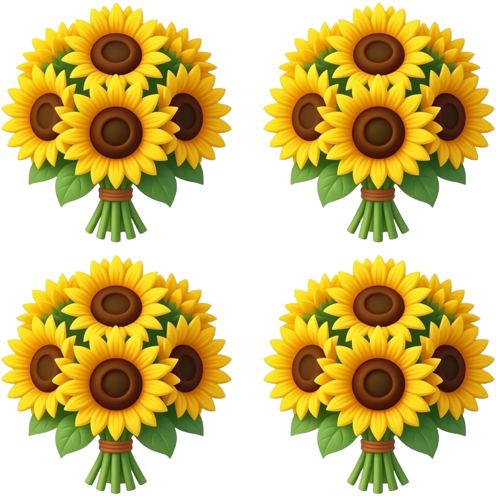 Bouquets of sunflower emoji