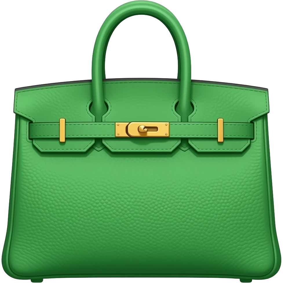 green hermes bag emoji