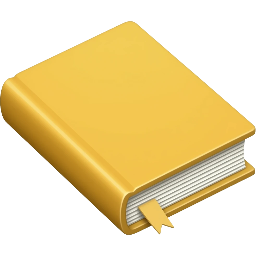 yellow color book emoji