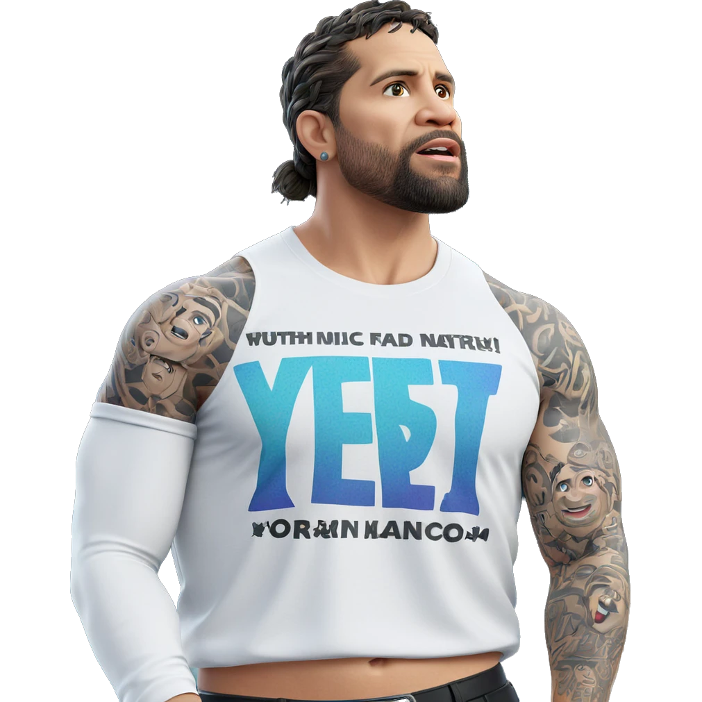 tattooed boy in white shirt emoji