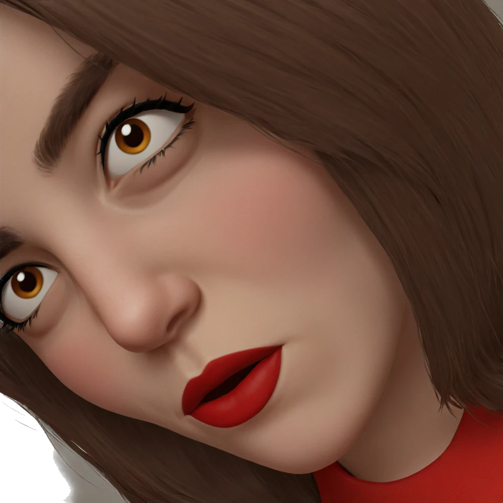 realistic portrait of a girl emoji