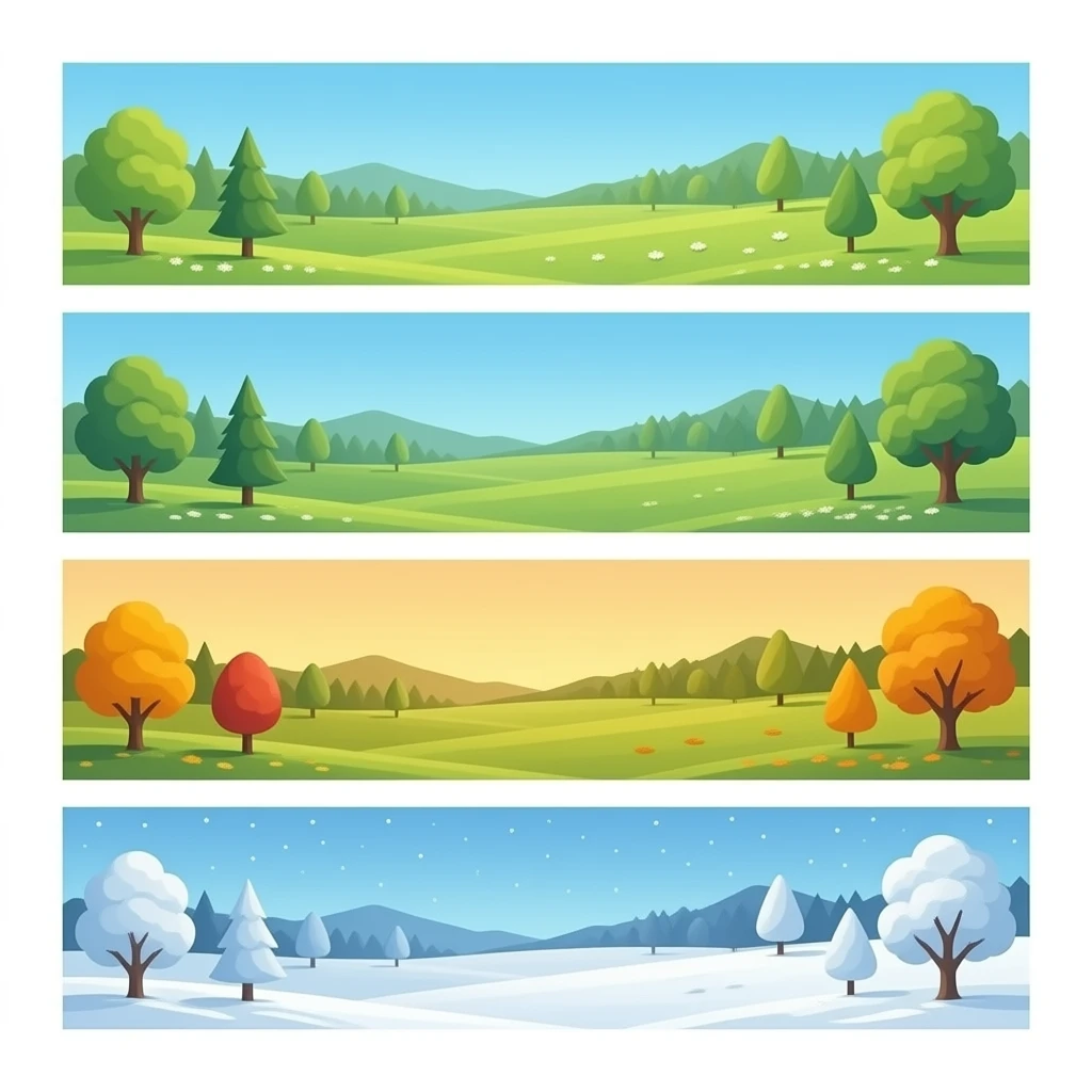 Spring summer autumn winter emoji