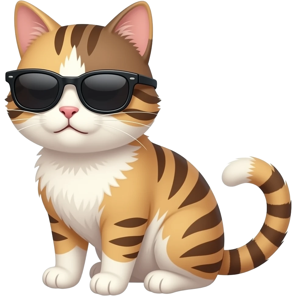 Cat wearing sunglasses emoji