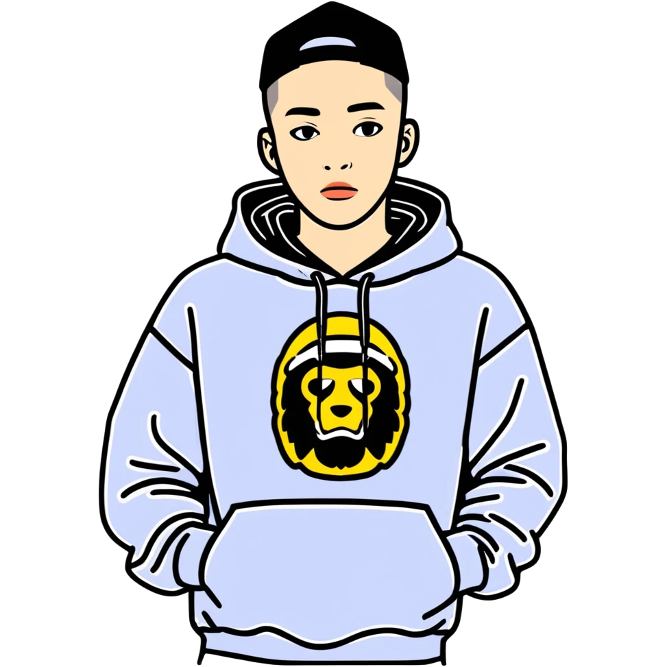 niky savage con felpa bape emoji