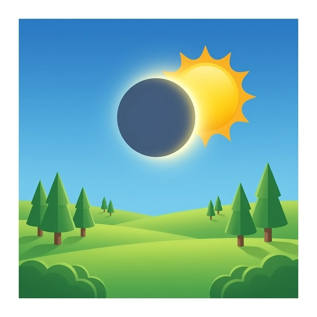 eclipse solar emoji