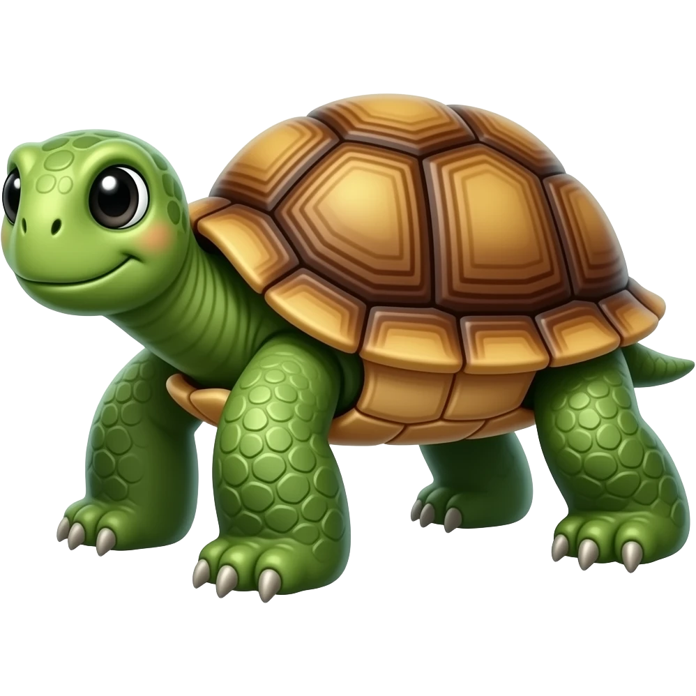 A turtle on a racetrack emoji