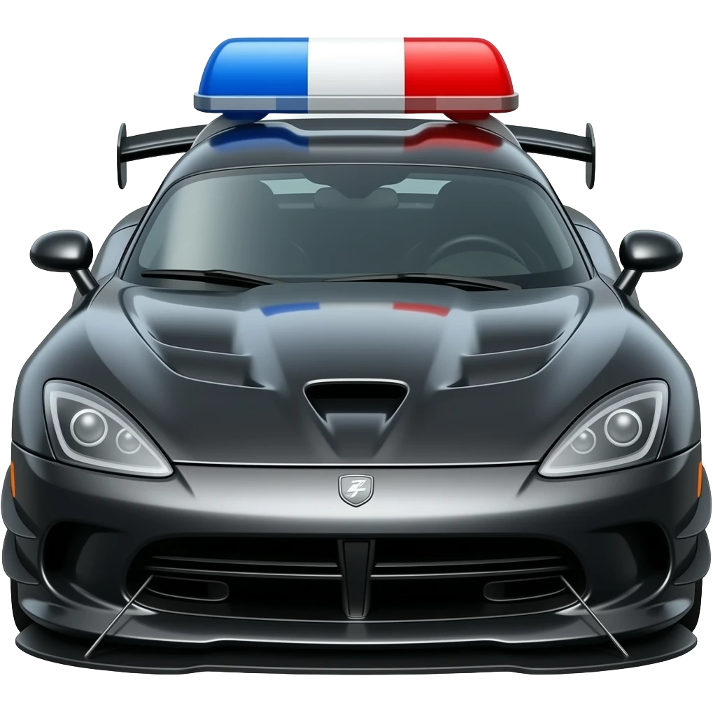 Police Dodge Viper emoji