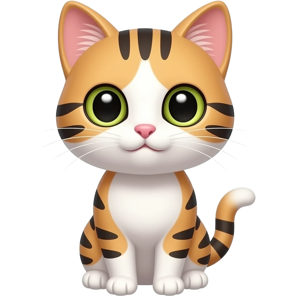 a cute kitty emoji