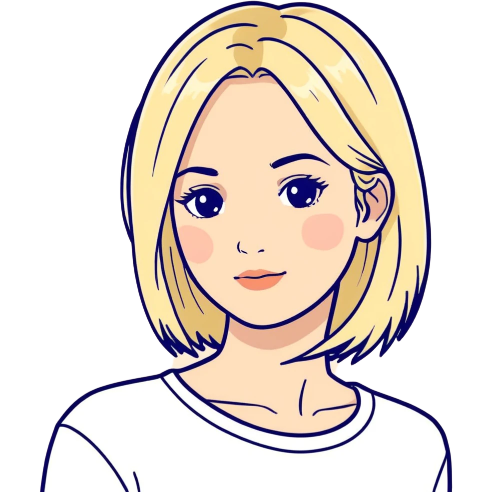 White girl blond hair 42 years old emoji