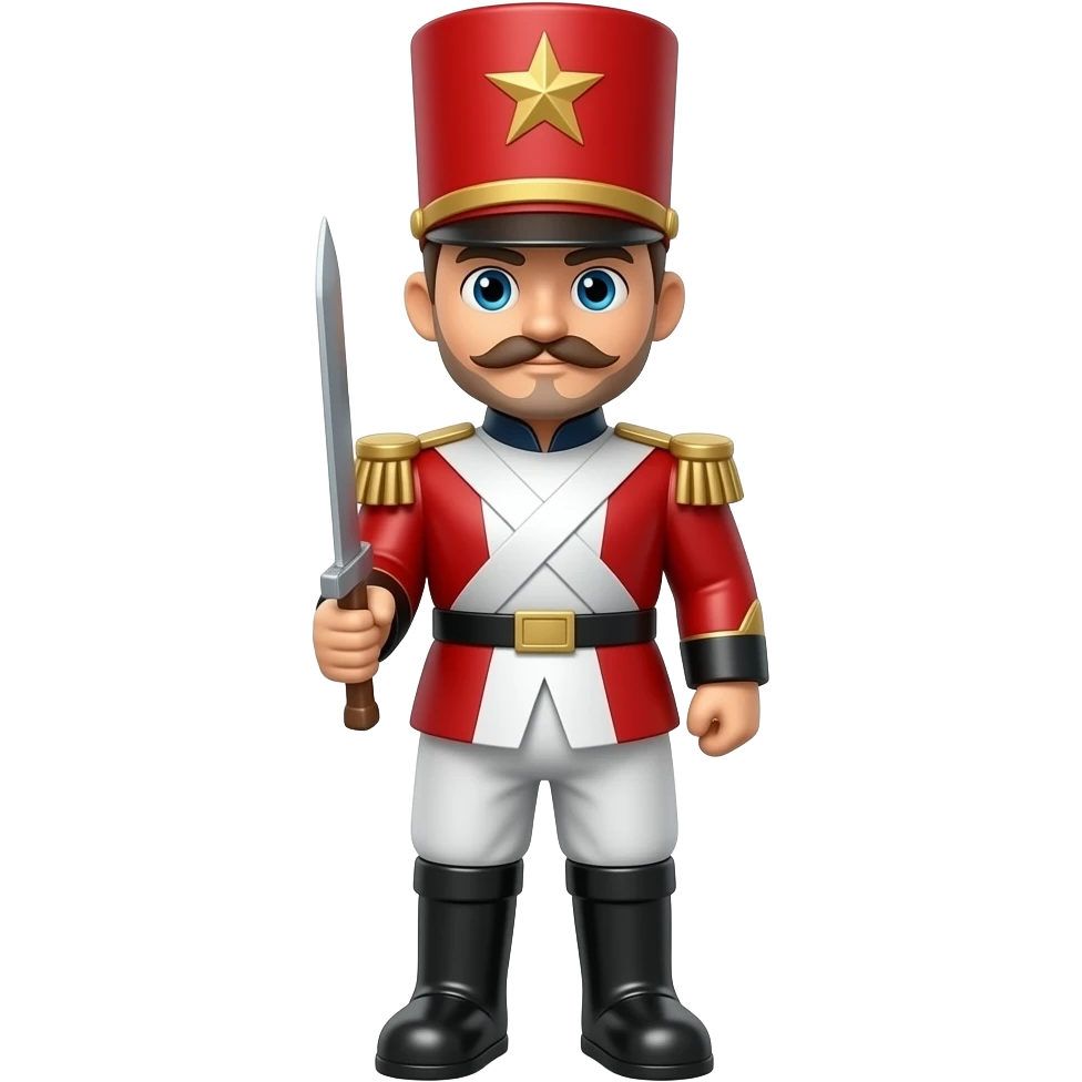 Red toy soldier emoji