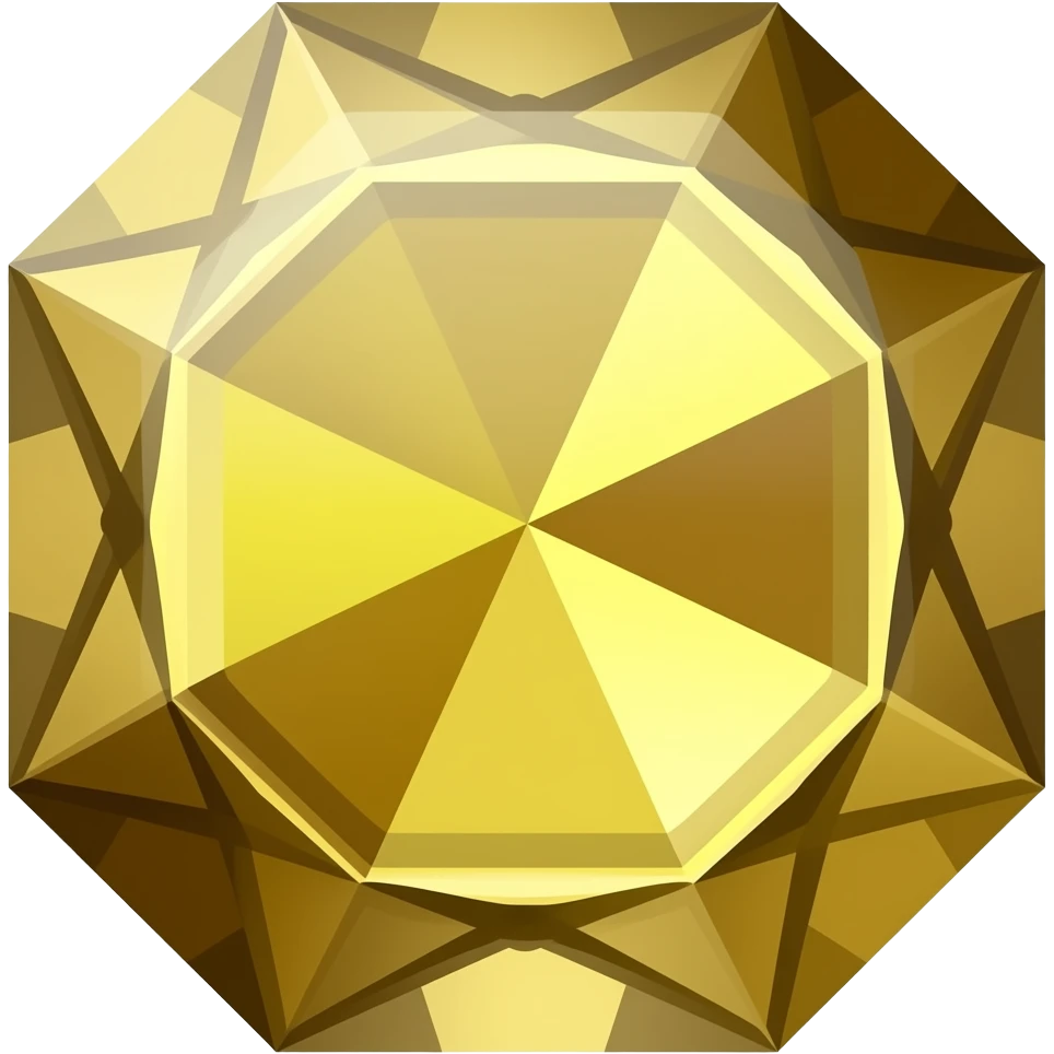golden glass gem emoji