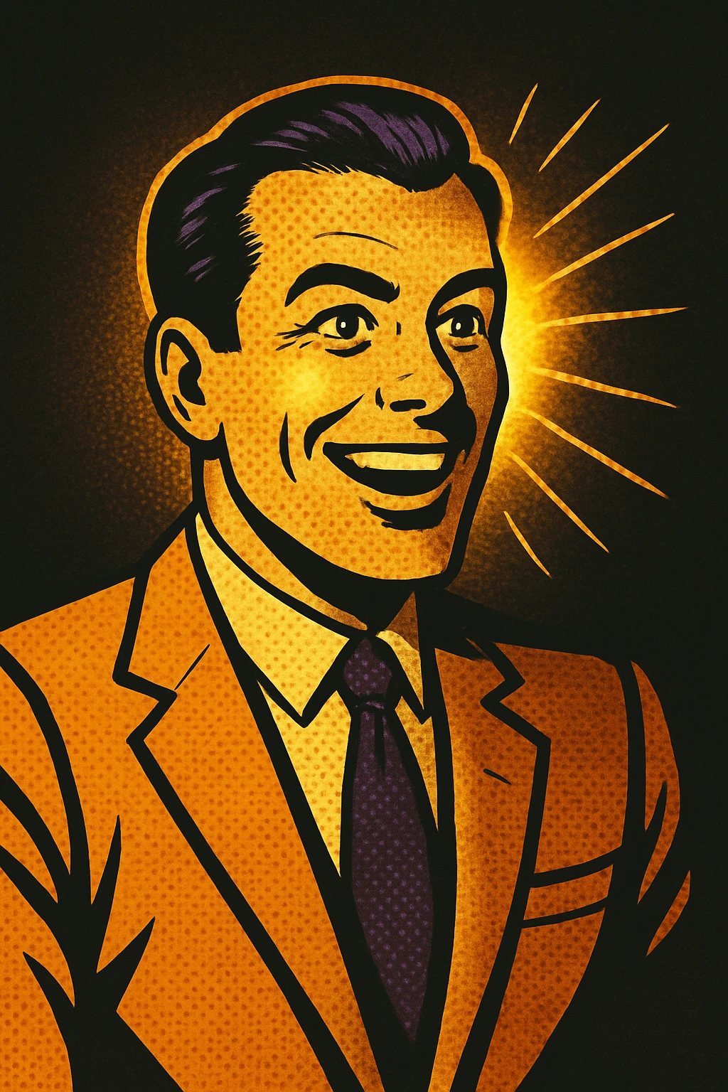add ray of light over his face emoji
