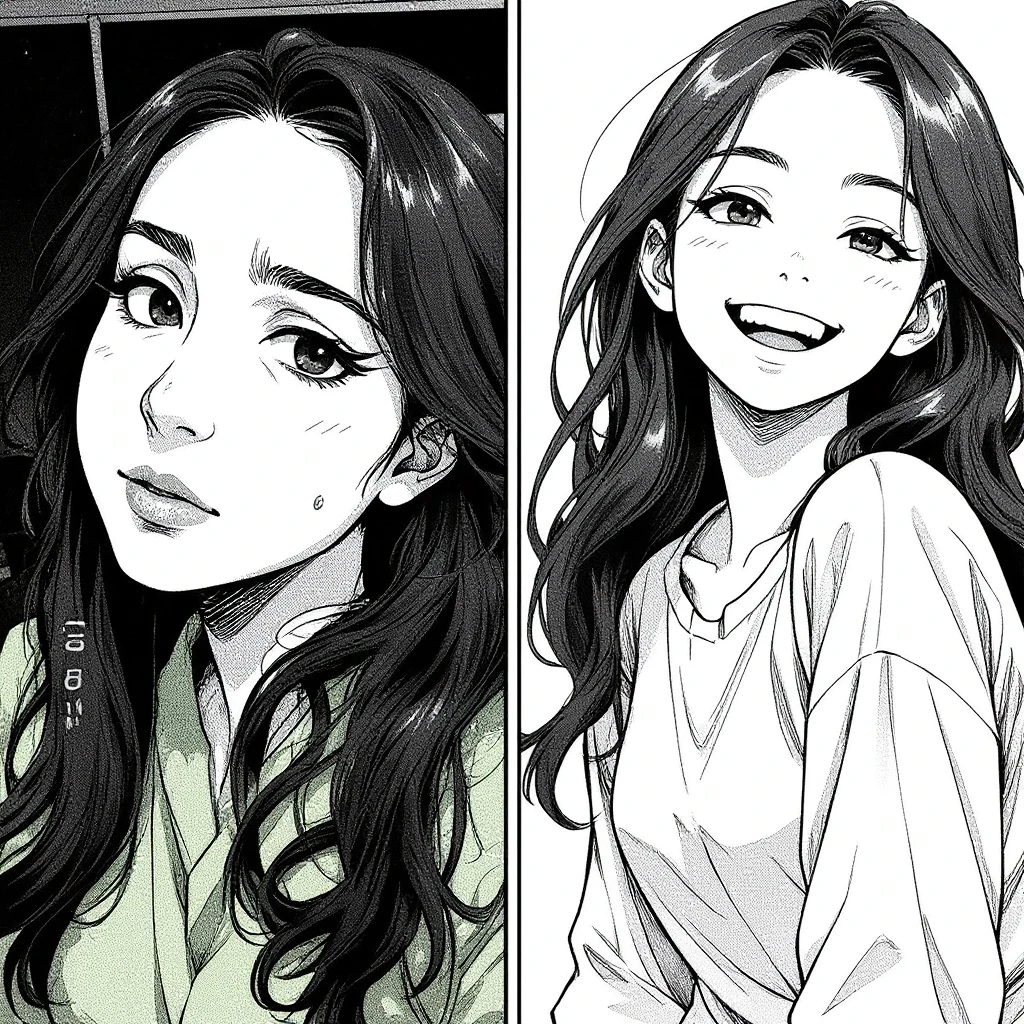 recreat this imagem at manga version emoji