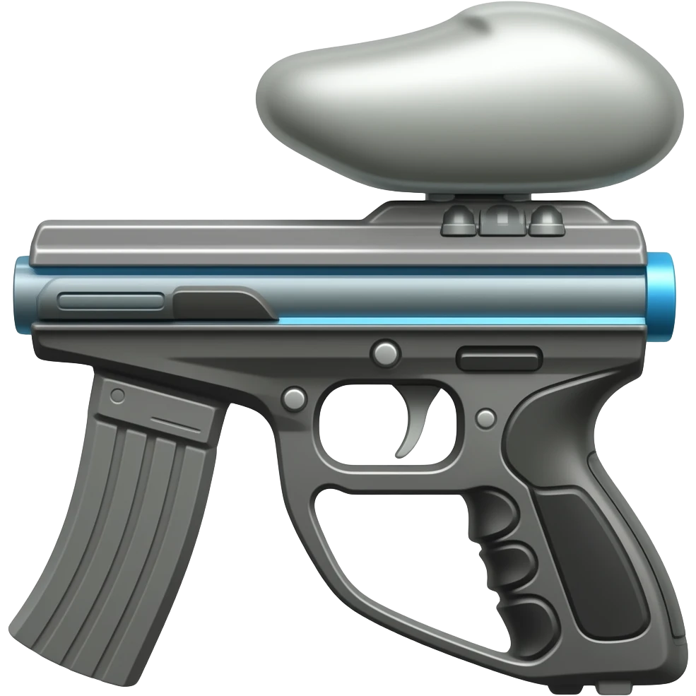 Paintball gun with air tank emoji
