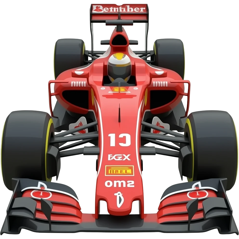 Lowpoly formula 1 car emoji