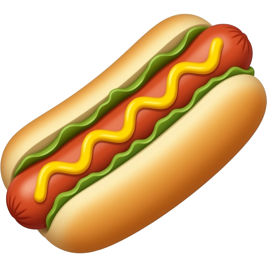 Hot dog emoji