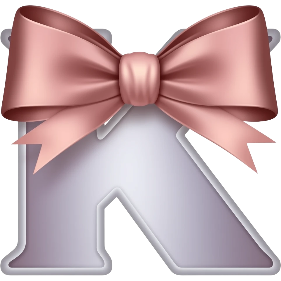 Bow with k on it emoji