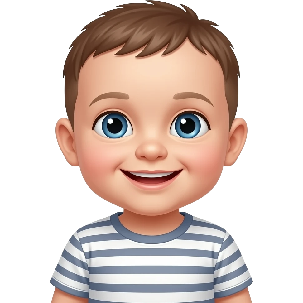 A baby smile emoji