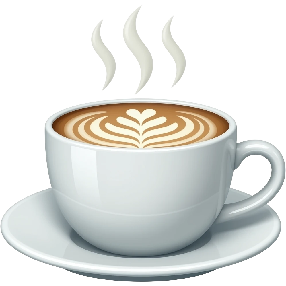 cup of caramel macchiato emoji