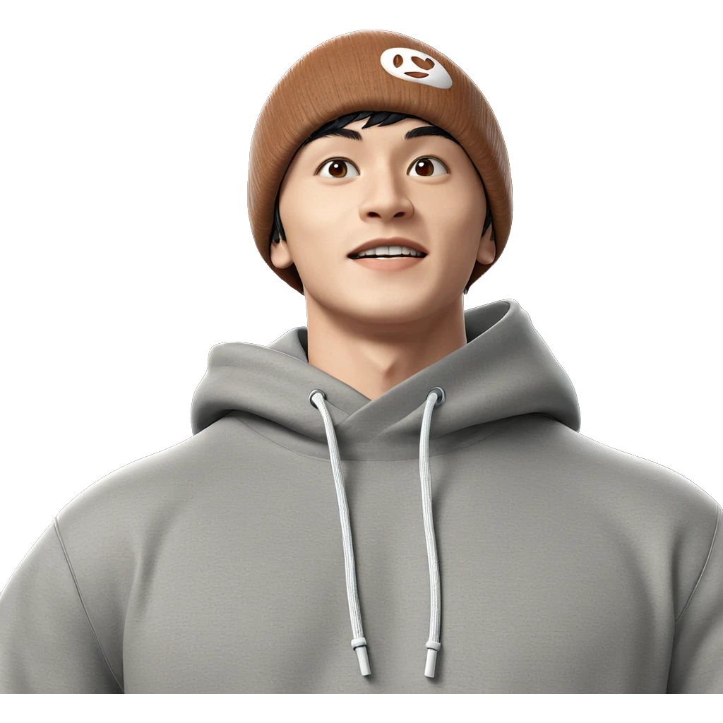 cool boy in hoodie emoji