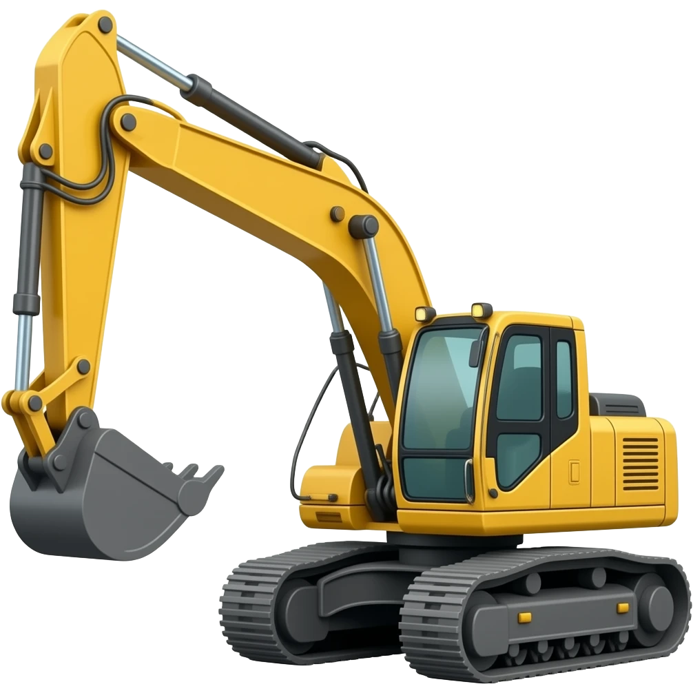 Escavadeira hidráulica emoji