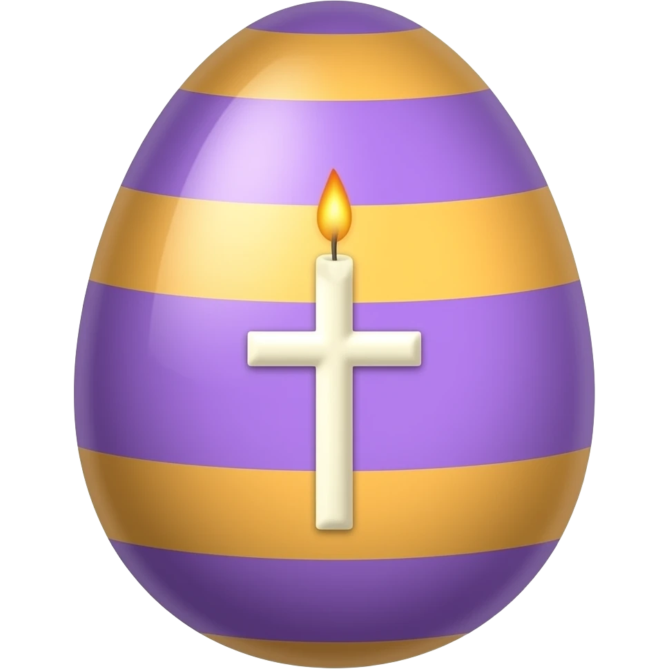 Emoji for the easter in purlpe and orange, church candle emoji