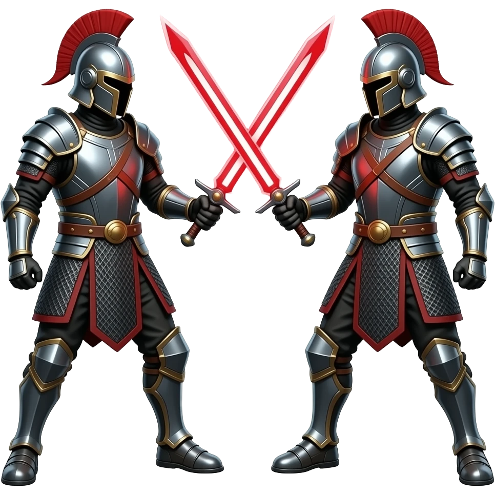 A red future sword duel emoji
